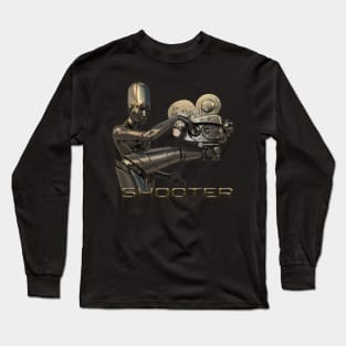 Cool Sci-Fi Film Shooter Cameraman with Camera Stabilizer Long Sleeve T-Shirt